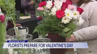 Florists prepare for Valentine