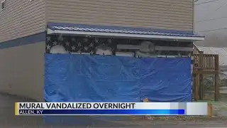Floyd County fallen officers mural vandalized