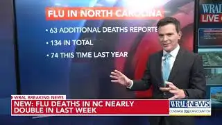 Flu deaths surge in North Carolina in early January