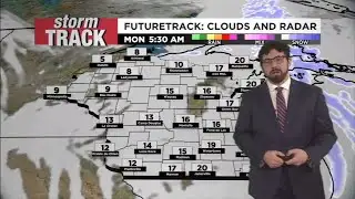 Flurries Tonight Before a Mild Monday