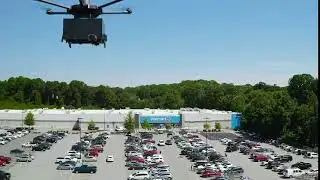 Flytrex Drone carrying Walmart bag