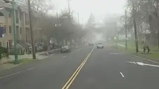 Fog causes low visibility, dangerous driving