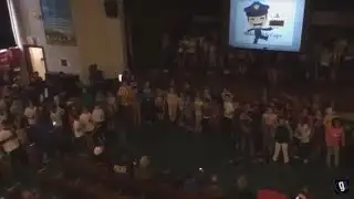 Fogarty Elementary honors law enforcement officers with music