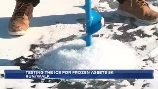 Foot-thick ice makes Lake Mendota ready for Frozen Assets 5K
