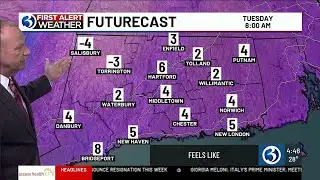 FORECAST: A slight flurry chance today in Southern CT, then cold and windy