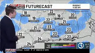 FORECAST: Isolated flurries this weekend then turning milder