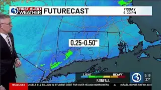 FORECAST: Rain Friday, then blustery