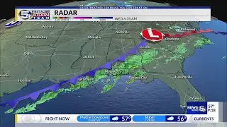 FORECAST | Rain Moves Out, Colder Air Moves in