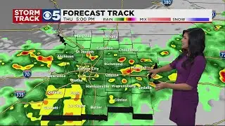 FORECAST: Scattered showers with a few rumbles this evening