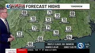 FORECAST: Wednesday to be mostly cloudy, isolated showers possible