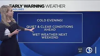 FORECAST: Windy & chilly today, but a mostly quiet week is ahead