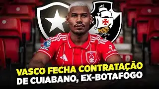 ⚠️Former Botafogo player from Cuiabá leaves Nottingham Forest and will play for Vasco.