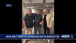 Former LMPD officer Nick Wilt meets comedian Nate Bargatze