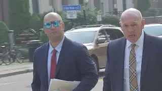 Former Mass. State Police Trooper Michael Proctor returns to Dedham courthouse