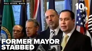 Former mayor in serious condition after stabbing