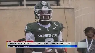 Former Michigan State quarterback Aidan Chiles will transfer to Northwestern