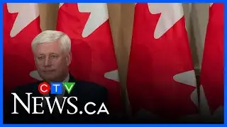 Former PM Stephen Harper honoured as House of Commons portrait unveiled