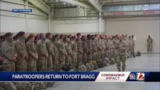 Fort Bragg 82nd Airborne Division Immediate Response Force beginning redeployment home