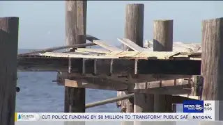 Fort Morgan fishing pier construction underway