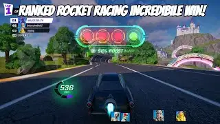 FORTNITE RANKED ROCKET RACING INCREDIBILE WIN! XBOX