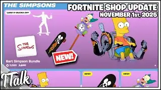 Fortnite Shop *NEW* BART SIMPSON SET & MORE! [November 1st, 2025] (Fortnite Chapter 6)