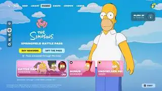 Fortnite: Simpsons Battle Pass (Full Showcase)