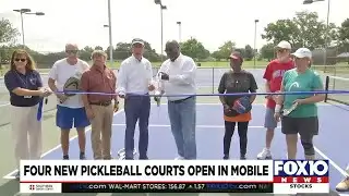 Four new pickleball courts open in Mobile