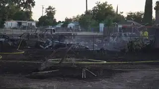 Four structures destroyed following a 