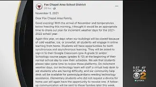 Fox Chapel Area School District Students To Learn Remotely On School Days