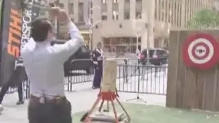 Fox News host throws ax, hits drummer