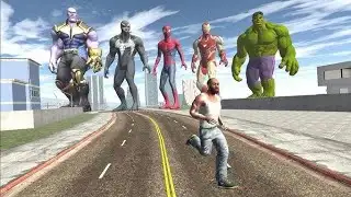 Franklin become different super heroes 😱 in Indian bike driving 3d