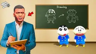 Franklin Become School Drawing Teacher in GTA 5