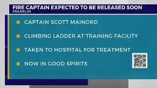 Franklin firefighter ‘seriously injured’ during training exercise expected to be released soon