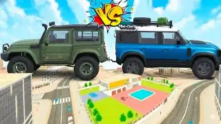 🎯Franklin Giant 🚗 Thar VS Jack 🚙 Giant Defender in Indian theft auto simulator 💥