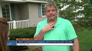 Franklin man confronts thieves rifling through his car