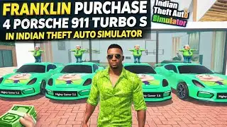 💸Franklin Purchase 4 Porsche 911 Turbo S In Indian Theft Auto Simulator _||#indiantheftauto #gtav 