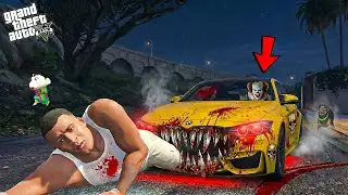 Franklin & Shinchan vs Haunted Cursed Car 😱👻 | GTA 5