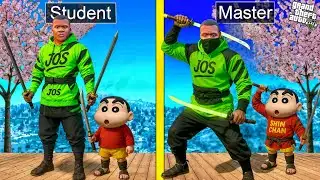 Franklin Turns Into a NINJA MASTER to Save Shinchan in GTA 5!