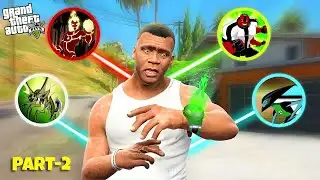 Franklin Upgrades EVERY Superhero Using the Magical Watch in GTA 5 | Part 2