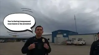 Frauditor gets trespassed from equipment yard at water works