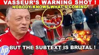 Fred Vasseur’s Most Honest Statement Yet Worry Formula 1, No team owner dared to say it
