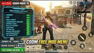 FREE CODM MOD MENU APK COD MOBILE WALLHACK AIMBOT ESP DOWNLOAD CHEATS NO RECOIL CODM APP IOS ANDROID
