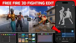 Free Fire 3D Fighting Reels Editing Tutorial | Free Fire 3D Animation Edit | FF Reels Edit