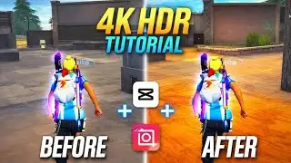 Free Fire 4K HDR Quality Tutorial 😍 | CapCut + InShot | Low End Device 🔥