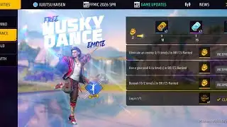 🔥Free Fire Husky Dance Emote Emote free 🥰100% Confirm | 😊