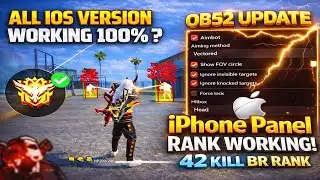Free Fire iPhone Panel OB52 😱 | 100% Working iOS Panel | Real Gameplay Proof ♨️