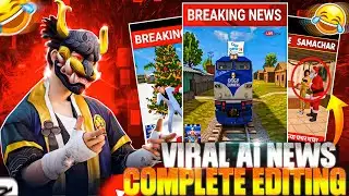 Free Fire Viral News Editing Tutorial🤩 !! Trending Ai Shorts Editing tutorial in Mobile