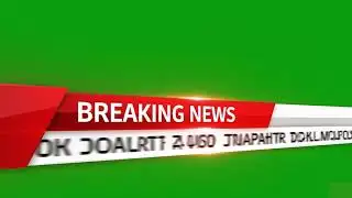 FREE No Copyright Green Screen Breaking News Template 📰 | Loop Animation | 4K Overlay