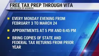 Free tax prep at USI