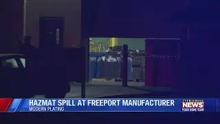 Freeport hazmat spill forces residents into their homes